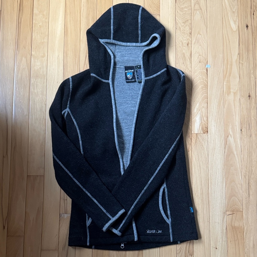 Women’s KUHL Gray Wool hoody Sweater